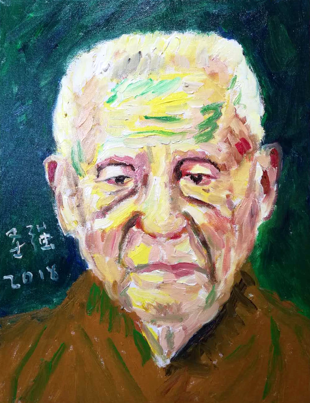 王圣強油畫作品《釋教高僧大德》