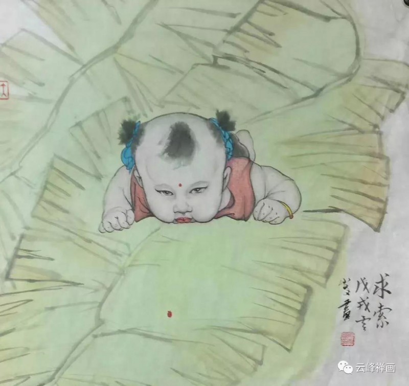 雲(yún)峰禪畫集 | 月滿明光又月缺,，不知心事留多久