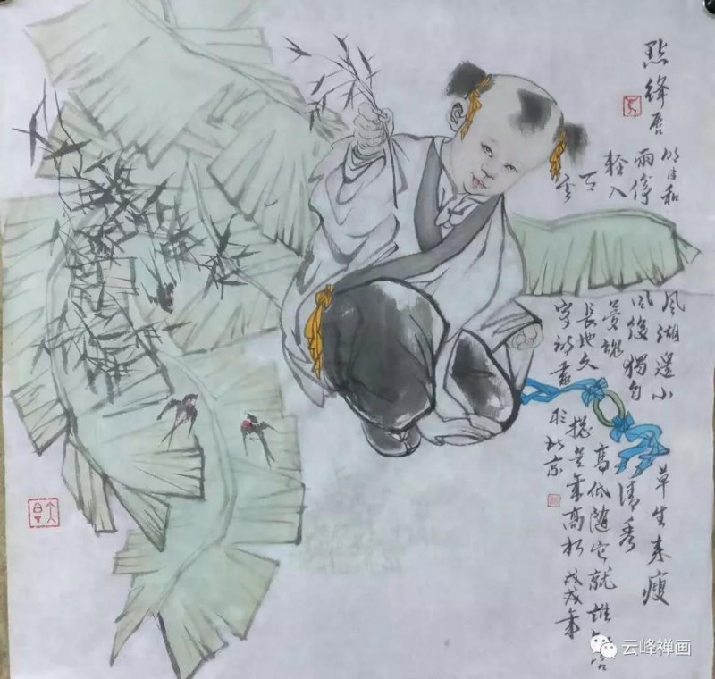 雲(yún)峰禪畫集 | 月滿明光又月缺,，不知心事留多久