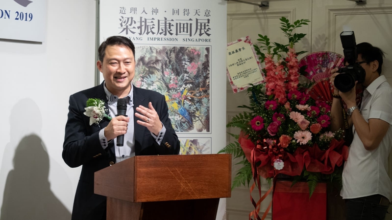 “造神入理,，回得天意梁”——振康畫(huà)展在新加坡河畔藝術(shù)之家隆重舉行
