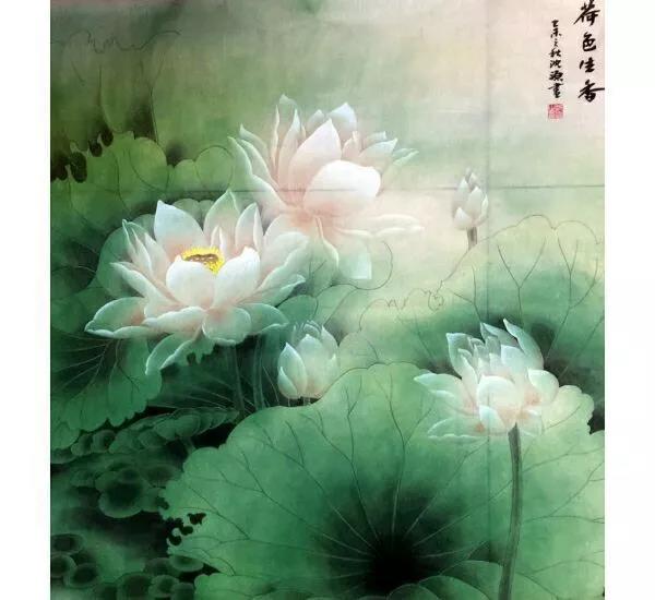 舊年曾許傾城諾,，隔夢而來 | 著名國禮畫家凌宇書畫院院長沈源