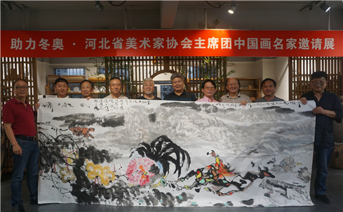 助力冬奧：河北省美術(shù)家協(xié)會(huì)主席團(tuán)中國(guó)畫(huà)名家邀請(qǐng)展開(kāi)幕