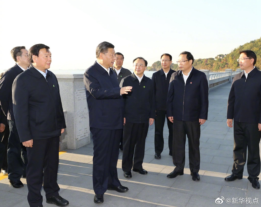 習(xí)近平赴江蘇南通考察長江生態(tài)