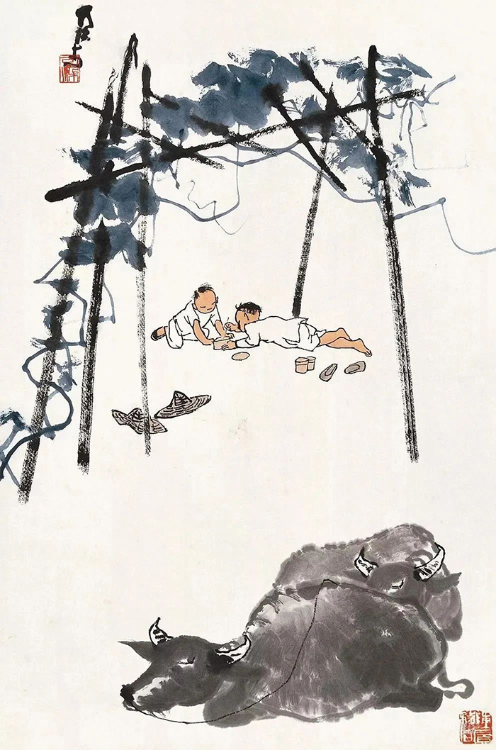 齊白石傳授筆法三昧：抓緊了,，不要掉下來(lái)