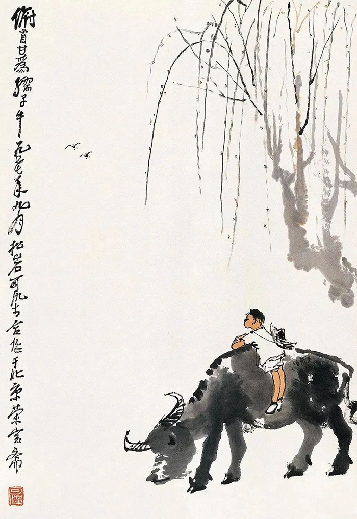 齊白石傳授筆法三昧：抓緊了，不要掉下來(lái)