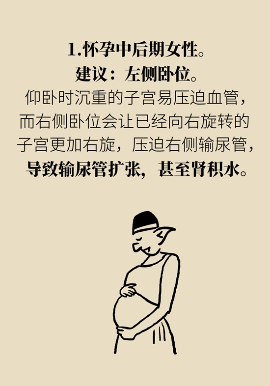 朝左邊睡會(huì)壓著心臟,？ 這七類人睡姿有講究