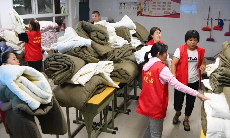 直擊鄭州防汛安置點