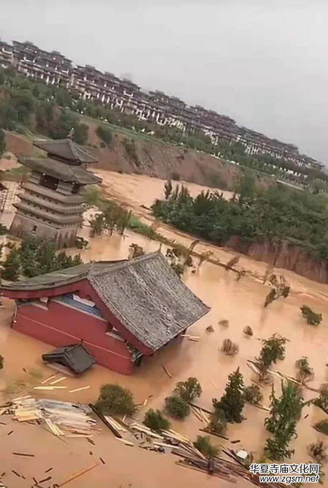 暴雨下的滎陽洞林寺受災(zāi)實(shí)況,，千年古剎災(zāi)后修建迫在眉睫