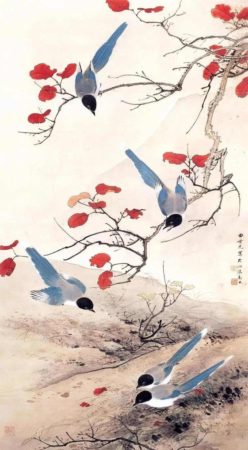 喜上心頭:田世光畫中的秋