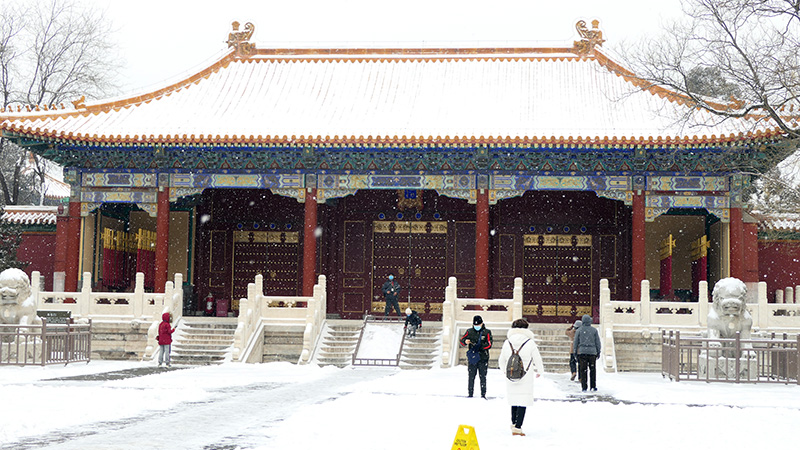 雪中景山公園,、故宮——李月攝影
