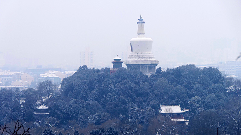 雪中景山公園,、故宮——李月攝影