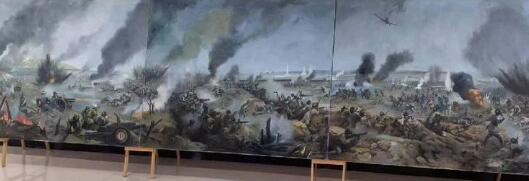 畫家靳軍 捐贈巨幅作品