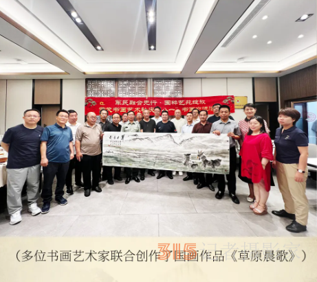 北京烏蘭察布企業(yè)商會蒙戈書畫藝術(shù)社舉行“八一”書畫交流活動(dòng)