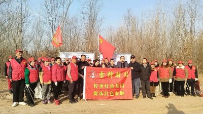 凈壩護(hù)淮，志愿同行     宋灘社區(qū)開展淮河生態(tài)環(huán)境清理活動
