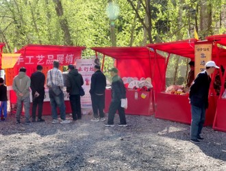 樂訂坊非遺文創(chuàng)手工藝品展銷為懷柔朝陽洞廟會添彩